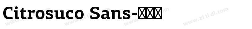 Citrosuco Sans字体转换